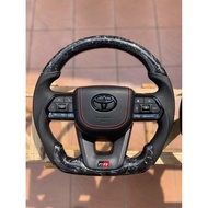 Toyota Forge GR steering custom made Nappa leather horn pad gr steering toyota accesories