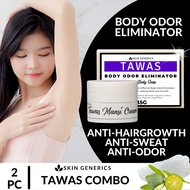 [ TAWAS COMBO ] SkinGenerics Organic Tawas Antiperspirant Soap and Tawas Mansi Whitening Cream