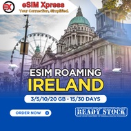 eSIM Ireland 3/5/10/20 GB Total Data | 15 - 30 Days | eSIM Roaming | eSIM Travel