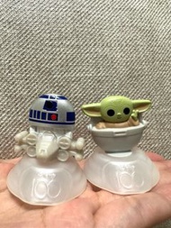 《星球大戰》麥當勞 。迪士尼100週年 。開心樂園餐玩具 。R2D2 。Bb尤達|yoda