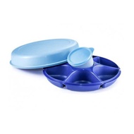 Tupperware Serving Centre with Six Compartments and Mini Bowl 380ml Bllue Bekas Kuih Hari Raya