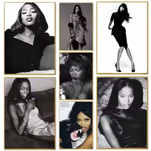 Famous Model N-Naomi C-Campbell Poster Paper Print Home Living Room Bedroom Entrance Bar Cafe Art Pa
