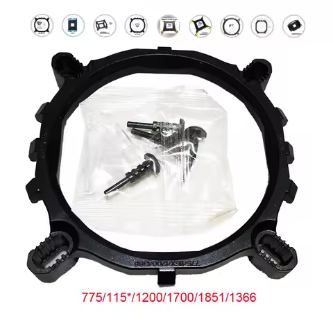 Desktop 4in1 universal CPU Cooler Fan bracket heatsink Holder For LGA775 1150 1156 1155 1366 1700 18