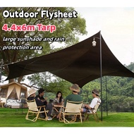 Sunshade Camping tent EcoSport BIG(4.5m x 6m) Fly Sheet With Silver Coating Shelter Waterproof Campi