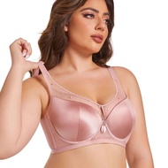 New 34-50C/D/E Large Size Adjustable Bras For Women Plain Smooth Seamless Plus Size Bra Full Coverag