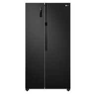แอลจี ตู้เย็น Side by Side 18.0 คิว รุ่น GC-B187JBAM สีดำ