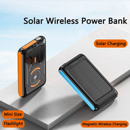 [AA unwillingness] 5000mAh Magnetic Qi Wireless Charger Power Bank for iPhone 14 13 12 Solar Powerbank Portable External Battery Charger Powerbank