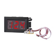 【DOOL】0.56 inch 3 Wire LED Digital DC Voltmeter DC0V-30V Reverse Connection  for Protection