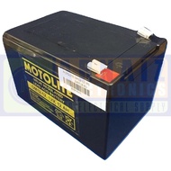 Motolite Battery 12V 12Ah OM12-12 12 Volts 12 Ampere Rechargeable SLA VRLA Sealed Lead Acid Valve Regulated Nonspillable UPS E-Bike Wheelchair Elevator Battery (12 Months Warranty)