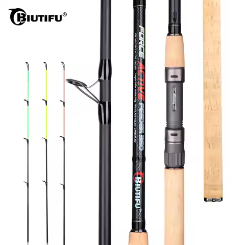 BIUTIFU Carp Feeder Fishing Rods 3.0m 3.6m 3.9m 3Tips Casting Weight 120g 150g 200g Carbon Fiber Spi