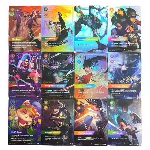 Proxy Riftbound OGN Origins Kai'Sa Ahri Miss Fortune Jinx Lee Sin Sett Yasuo Teemo Leona (Signature)
