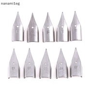 [NAA] 5Pcs Stainless Steel Replacement Nibs For Wing Sung 359/359A pen [SG]