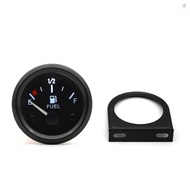 2'' 52mm Fuel Level Gauge, Pointer 12V Car Fuel Tank Meter with LED Backlight Rim Automotive Gauges