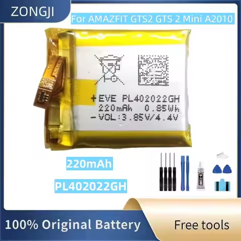 New Battery 220mAh EVE PL402022GH Battery For GTS2 GTS 2 Mini A2010 Smart Watch Batteries + Free Too