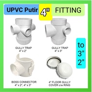 UPVC Pipe Fitting- Boss Connector/ Gully Trap 4"x2" (110x50mm),