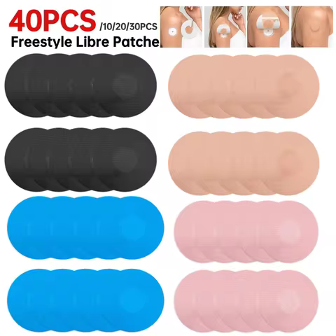 10Pcs Adhesive Sensor Patches Waterproof Freestyle Libre Plasters Skin-Friendly Anti Slip Long Lasti