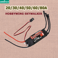 AD【ready stock】แบตเตอรี่เฮลิคอปเตอร์บังคับ อะไหล่เครื่องบินบังคับ Hobbywing Skywalker 20a 30a 40a 50a 60a 80a Esc  Speed  Controler With Ubec For Rc Fpv Quadcopter Rc Airplanes Helicopterรุ่นมี Ubec สำหรับคอปเตอร์สี่แกน Rc FPY เครื่องบิน Rc 20a Skywalker1