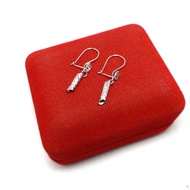 925 Silver Children's Earrings with White Gold Plating - 925 Silver Children's Earrings