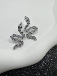 ต่างหูเพชร CZ เพชรซีก ต่างหู คริสตัล ประดับ เพชร CZ งานแฟชั่น ดีไซน์ Simple น่ารัก มินิมอ