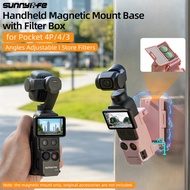For DJI Pocket 4P/4/3 Handheld Magnetic Holder Adjustable Base Portable Photography Accessories