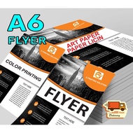 FLYER A6 SIZE 128GSM/157GSM ART PAPER 100-500pcs