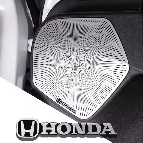 2/4/8Pcs Car Audio Speaker Emblem Decals For Honda CRV HRV Breeze ZRV URV Pilot Civic Accord Fit Jaz