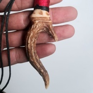 Resin Necklace Horn Pendant Ethnic Necklace for Men and Women