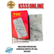 TBC 20A 35A 63A 3P WEATHERPROOF ISOLATOR
