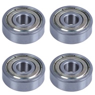 4 Pcs 8 X 24 X 8Mm Metal Shielded Deep Groove Miniature Ball Bearing Metal 628Z