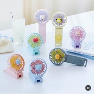 Tata現貨‼️人氣‼️風力强勁😆 Line Friends  - BT21 可折疊 雙葉片手持風扇  (附送掛繩) / 掛頸風扇 / 手持風扇仔 / 座枱風扇仔 / USB風扇仔 / 方便攜帶 夏天