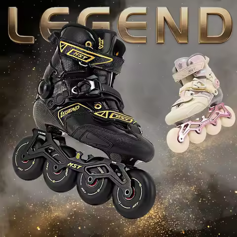 1 Pair Inline Skates Original SEBA MST Skate CNC Flat Frame 85A Wheels Roller Skating Shoes Slalom S