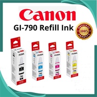 หมึกปริ้น canon หมึกเติมแท้ GI-790 BK, C, M, Y Nobox แคนนอน ink หมึกอิงค์เจ็ท ใช้กับ Canon G Series 