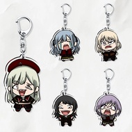 Ave Mujica BanG Dream Stako Uika Nyamu keychain funny meme expression acrylic chibi anime decoration
