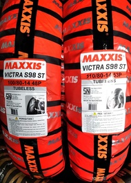 Paket Ban Maxxis Victra 100 80 -14 dan 110 80 - 14 Tubeless ORIGINAL BARU MA-S98T dulunya MA-F1ST