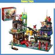 71799 Ninja City Markets Building Blocks (6160+PCS) with 21 Minifigures Creative Toy Boy Kid Gifts