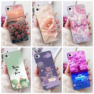 Transparent Casing For iPhone 4 / iPhone 4S Case New Fashion Flower Cherry Soft TPU Silicone Back Co