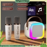 AllSpectrShop Mini Portable Speaker Bluetooth Wireless Karaoke Set Home KTV with Microphone Home Party Outdoor Camping Karaoke Speaker