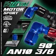 90 Degree Connector Billion Size AN10 Out AN6