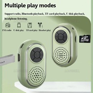 Mini Pocket Bluetooth Speaker Recorder Portable TWS Stereo Bluetooth Soundbar MP3 Music Player Suppo