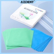36pcs Dental Rubber Dams Thickness 0.18/0.22mm 6"x6" Blue/Green AZDENT