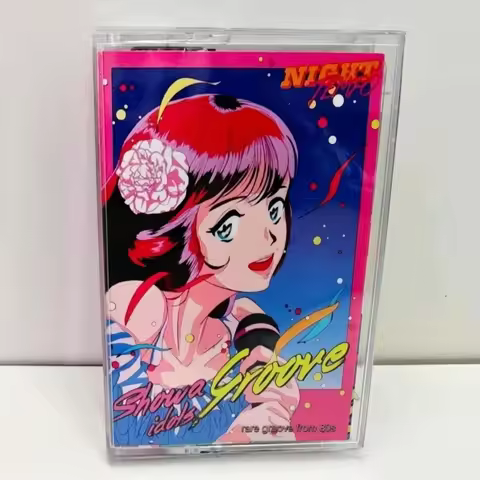 Japanese 80s Pop Music Cassette Tape, Showa Retro City Pop Style, Idol Vibe Retro Format Tape, Colle