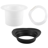 Bass Drum Enhancer ABS Rubber Bass Drum Kick Enhancer with Black Port Hole ProtectorMic Hole Drum He