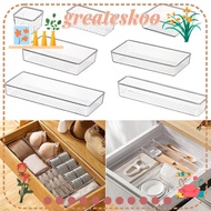 GREATESKOO Drawer Organizer Transparent Organizer Home Office Students Gift Drawer Divider