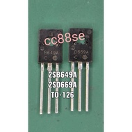 2SB649A 2SD669A 2SB649 2SD669 B649 D669 TO-126 N-CHANNEL & P-CHANNEL TRANSISTOR