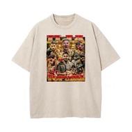 El Matador Ilia Topuria Retro Washed Pattern Printed Neutral Fashion Pure Cotton T-shirt