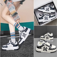 Mlb CHUNKY LINER Daddy Shoes MLB Korea Yankees Heightening Sneakers Thick-Soled Men Women Couple Shoes Classic Casual Sneakers Senior Shoes