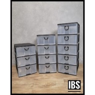 Storage Cabinet Plastic Drawer Almari Pakaian Bertingkat Saiz Besar Rak Baju Alamari Serbaguna