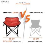 Folding CHAIR PORTABLE FOLDING CHAIR DH FC600 CAMPING MAX LOAD 120KG