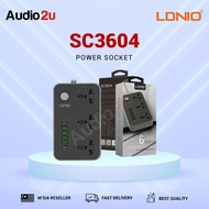 LDNIO SC3604 3.4A Power Socket 3 Universal Socket with 6 USB Output UK Plug