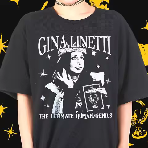 Gina Brooklyn 99 Tshirt B99 Shirt Ultimate Human/ Genius Chelsea Peretti Tshirt Summer Men's and Wom